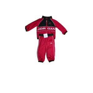Jordan Toddler 2PC Set 2T Red Black Tracksuit Polyester NWT